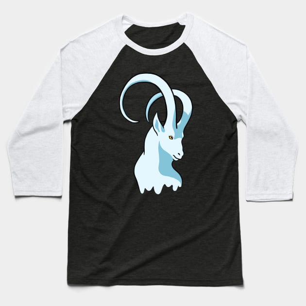 Capricorn Zodiac Sign - Blue Goat Baseball T-Shirt by isstgeschichte